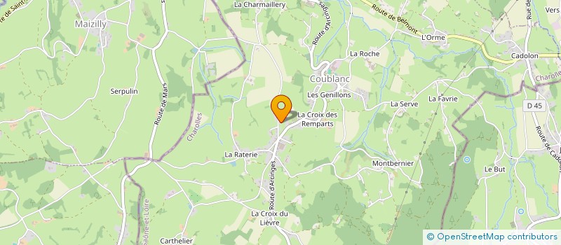 localisation de l'entreprise MONSIEUR DIMITRI TRONCY  COUBLANC