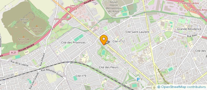 localisation de l'entreprise MONSIEUR DIMITRI VANCOILLIE  LENS