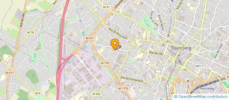 localisation de l'entreprise MONSIEUR DIMITRI VANTEUX  TOURCOING