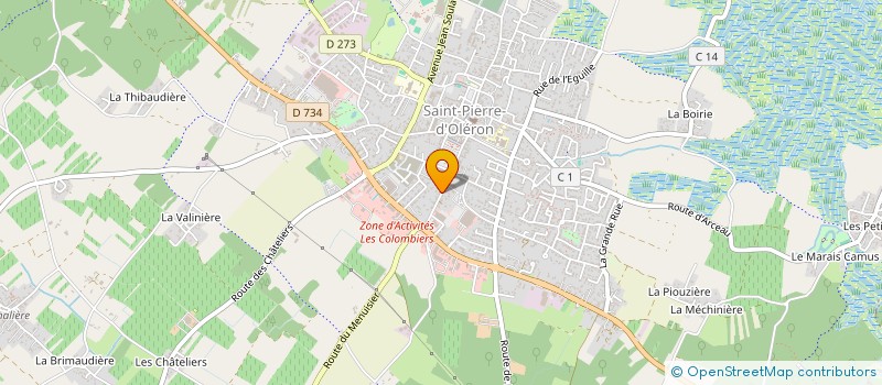 localisation de l'entreprise MONSIEUR DIMITRI VEILLAT à SAINT-PIERRE-D'OLERON