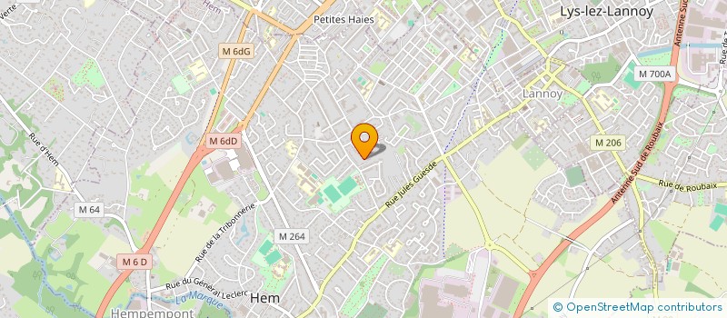 localisation de l'entreprise MONSIEUR DIMITRI VIAENE  HEM