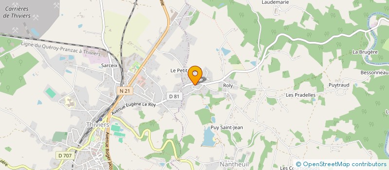 localisation de l'entreprise MONSIEUR DIMITRI VIAUD  NANTHEUIL