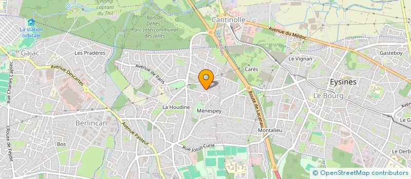 localisation de l'entreprise MONSIEUR DIMITRI VIDAL  LE HAILLAN