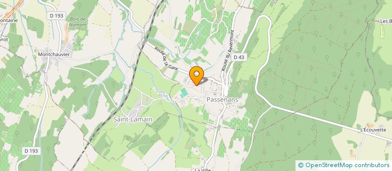 localisation de l'entreprise MONSIEUR DIMITRI VUILLERMET  PASSENANS