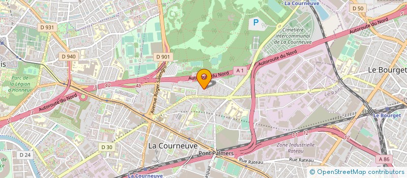localisation de l'entreprise MONSIEUR DIMITRI ZERO à LA COURNEUVE