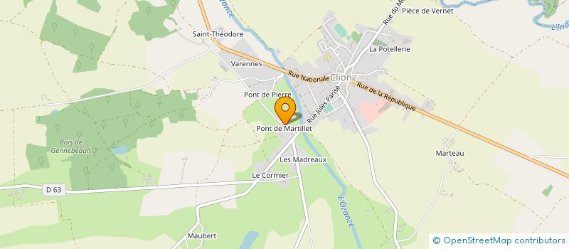 localisation de l'entreprise MONSIEUR DIMITRY BIGOT à CLION