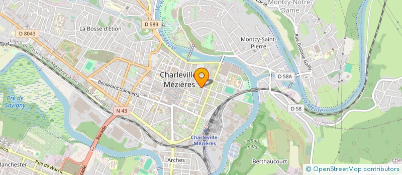 localisation de l'entreprise MONSIEUR DIMITRY DEROBERT  CHARLEVILLE-MEZIERES