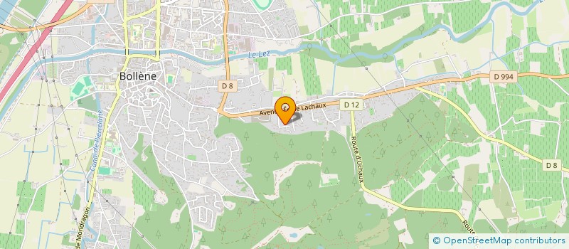 localisation de l'entreprise MONSIEUR DIMITRY GUERIN  BOLLENE