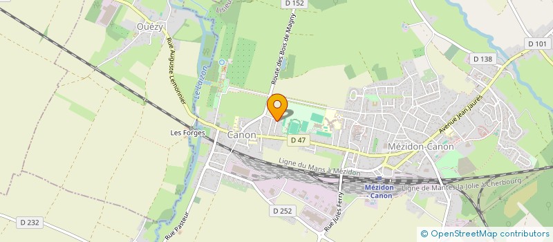 localisation de l'entreprise MONSIEUR DIMITRY HUET  MEZIDON VALLEE D'AUGE