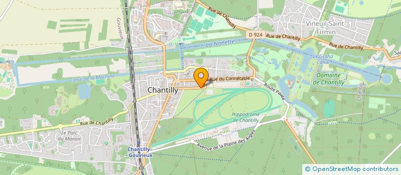 localisation de l'entreprise MONSIEUR DIMITRY PETITPREZ  CHANTILLY