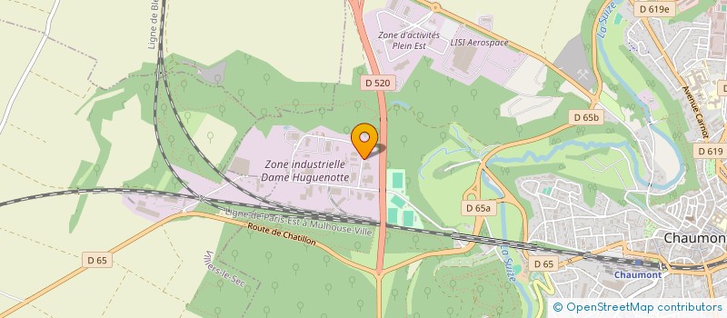 localisation de l'entreprise MONSIEUR DIMITRY THOUVENOT  CHAUMONT