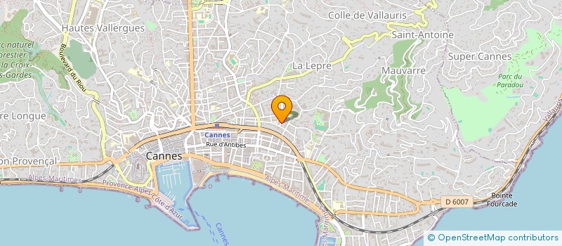 localisation de l'entreprise MONSIEUR DIMOS MANTAS à CANNES
