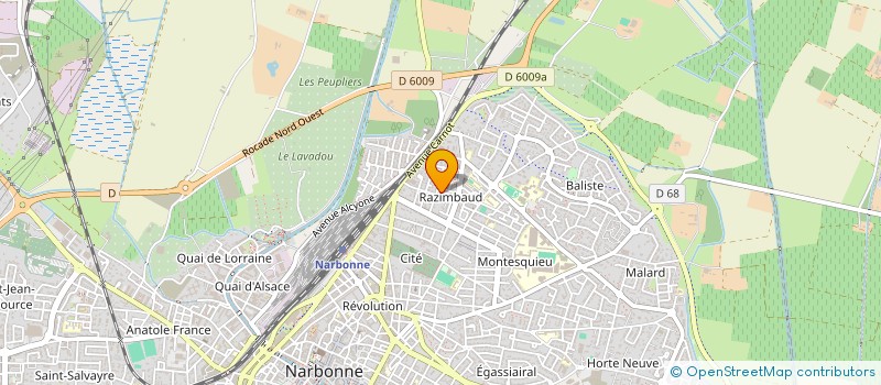 localisation de l'entreprise MONSIEUR DIMTRI FERRETE à NARBONNE