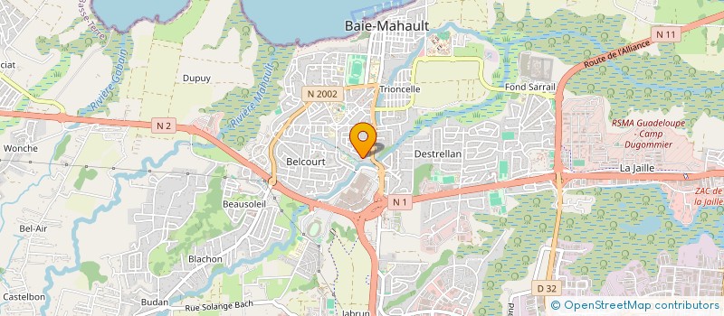 localisation de l'entreprise MONSIEUR DIMY CELESTIN  BAIE MAHAULT