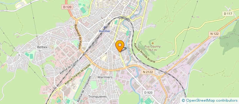 localisation de l'entreprise MONSIEUR DIN MURADI à AURILLAC