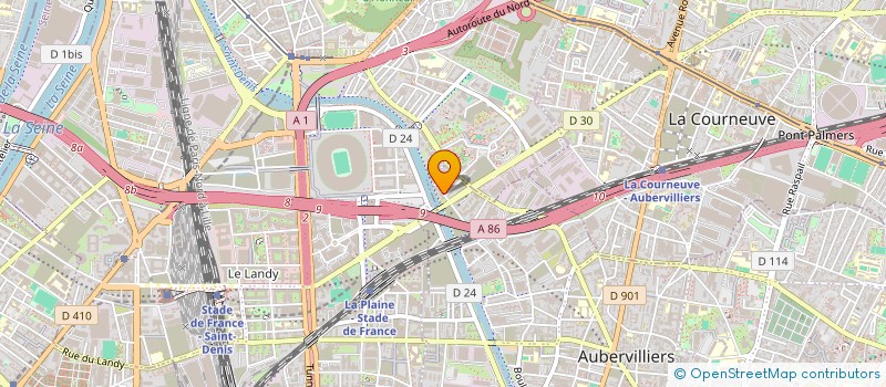 localisation de l'entreprise MONSIEUR DINAH CAMARA  AUBERVILLIERS