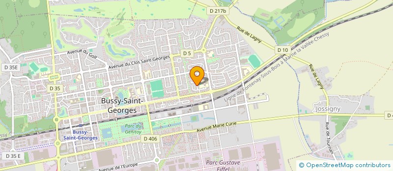 localisation de l'entreprise MONSIEUR DINAH COUMARAVEL  BUSSY-SAINT-GEORGES