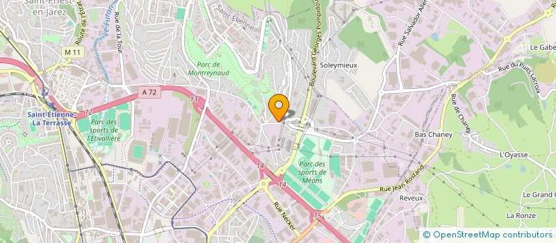 localisation de l'entreprise MONSIEUR DINAR GUEZZOU  SAINT-CHAMOND