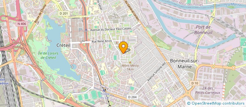 localisation de l'entreprise MONSIEUR DINESH ROY HECTOR PRABAKER  CRETEIL