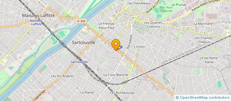 localisation de l'entreprise MONSIEUR DINIS VASQUES  HOUILLES