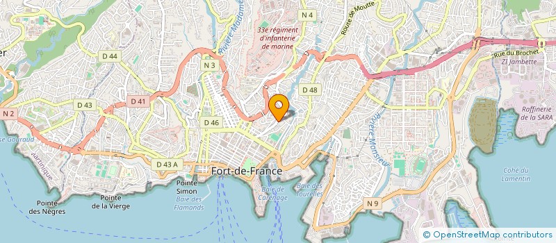 localisation de l'entreprise MONSIEUR DINO PAUL  FORT-DE-FRANCE