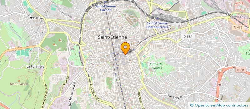 localisation de l'entreprise MONSIEUR DINO PIOVANI  SAINT-ETIENNE