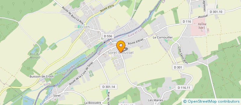localisation de l'entreprise MONSIEUR DINU CONSTANTINESCU à SOREL-MOUSSEL