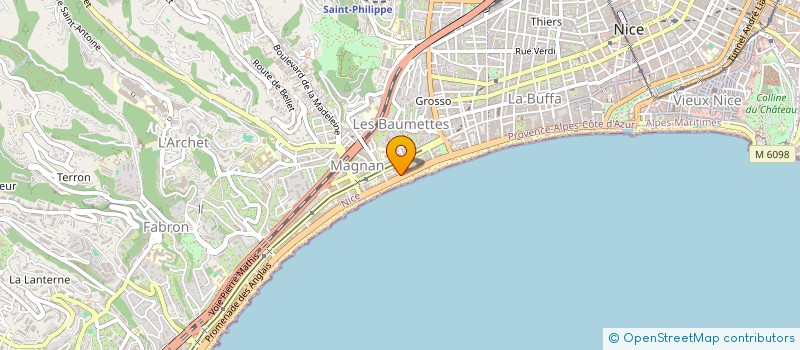 localisation de l'entreprise MONSIEUR DINU CURTIS à NICE