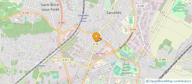 localisation de l'entreprise MONSIEUR DINU DANIEL BARBIERU  SARCELLES