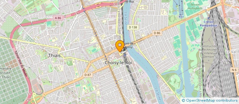 localisation de l'entreprise MONSIEUR DINU ROBU  CHOISY-LE-ROI