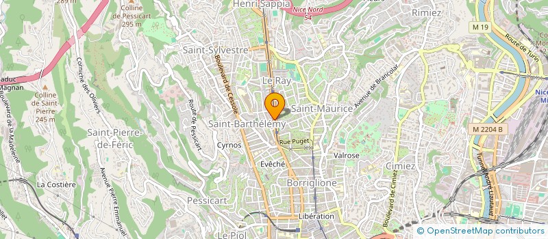 localisation de l'entreprise MONSIEUR DIOGENE FRADIER à NICE