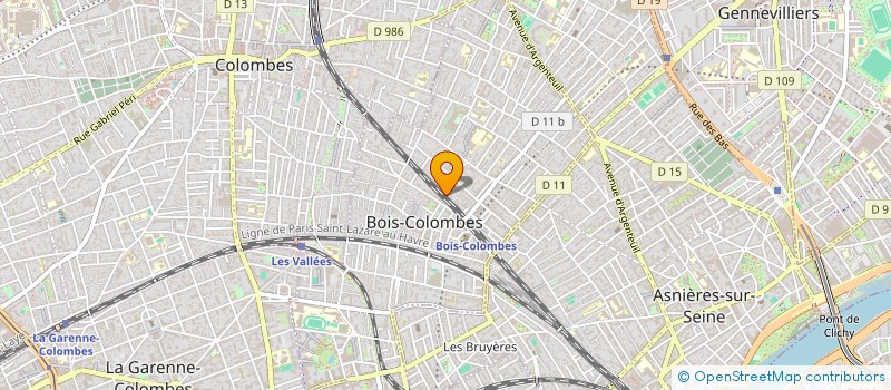localisation de l'entreprise MONSIEUR DIOGO DIAS DA COSTA à BOIS-COLOMBES