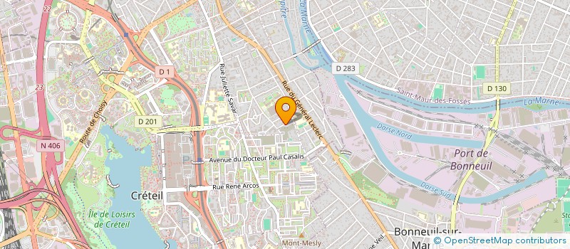 localisation de l'entreprise MONSIEUR DIOGO FELIX DA SILVA  CRETEIL