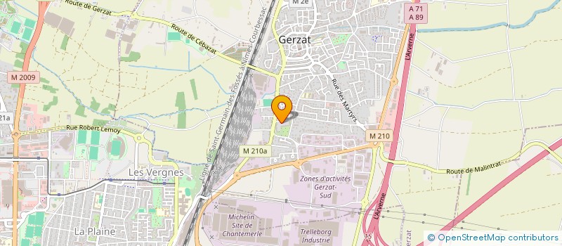 localisation de l'entreprise MONSIEUR DIOGO FILIMONE BALTAZAR  GERZAT