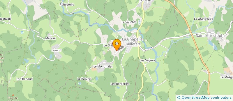 localisation de l'entreprise MONSIEUR DIOGO FREITAS GUIMARAES à LA CHAPELLE-TAILLEFERT