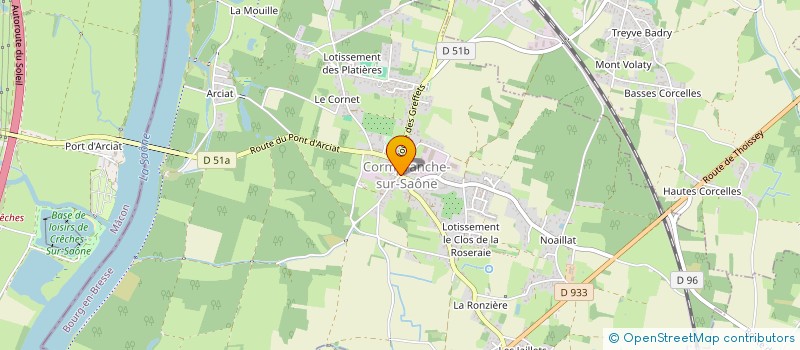 localisation de l'entreprise MONSIEUR DIOGO RIBEIRO CALHEIROS à CORMORANCHE-SUR-SAONE