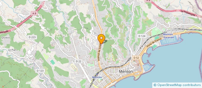 localisation de l'entreprise MONSIEUR DIOGO TEIXUGUEIRA DOS SANTOS à MENTON