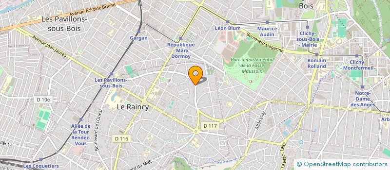 localisation de l'entreprise MONSIEUR DIONG-NIAKABE GOMIS  LE RAINCY