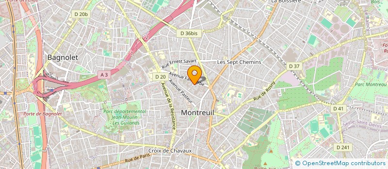 localisation de l'entreprise MONSIEUR DIOUGOU DOUCARA à MONTREUIL