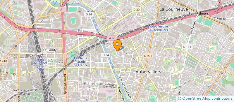 localisation de l'entreprise MONSIEUR DIPANKAR ROY  AUBERVILLIERS