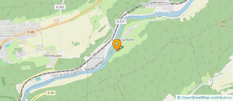 localisation de l'entreprise MONSIEUR DIRK VERCAMMEN  OUGNEY-DOUVOT