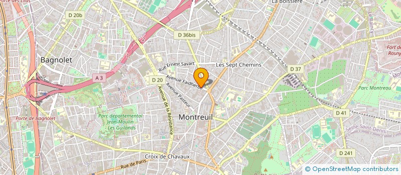 localisation de l'entreprise MONSIEUR DIYELAM MBAITJONGUE à MONTREUIL
