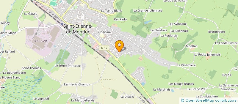 localisation de l'entreprise MONSIEUR DJABIR ISSOUF  SAINT-ETIENNE-DE-MONTLUC