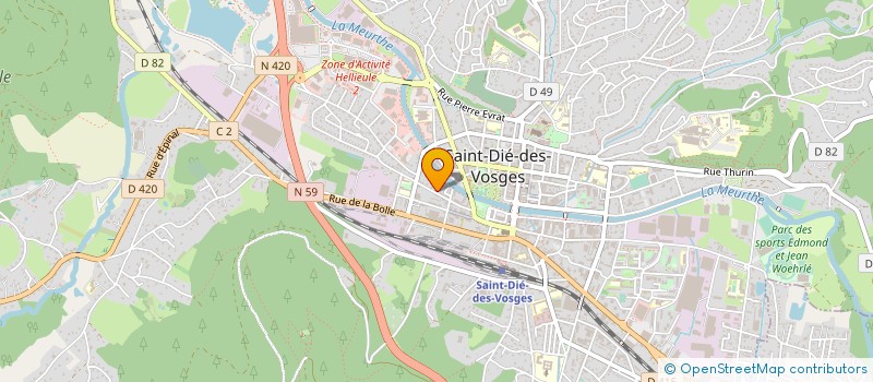 localisation de l'entreprise MONSIEUR DJABREDDINE BASBAS  SAINT-DIE-DES-VOSGES