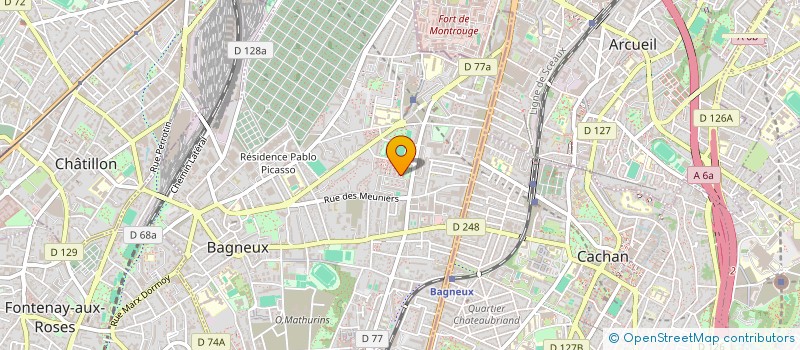 localisation de l'entreprise MONSIEUR DJAFAR DEBBOU à BAGNEUX