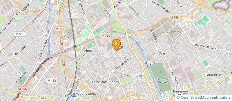 localisation de l'entreprise MONSIEUR DJAFAR DEHMANE  ROUBAIX