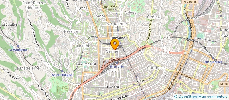 localisation de l'entreprise MONSIEUR DJAFFAR BELHAMICI à NICE