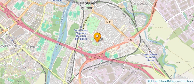 localisation de l'entreprise MONSIEUR DJAFFAR HANDALA  SAINT-OUEN-L'AUMONE