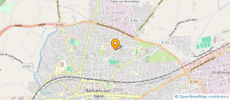 localisation de l'entreprise MONSIEUR DJAFFAR TOUMANI  ROMANS-SUR-ISERE