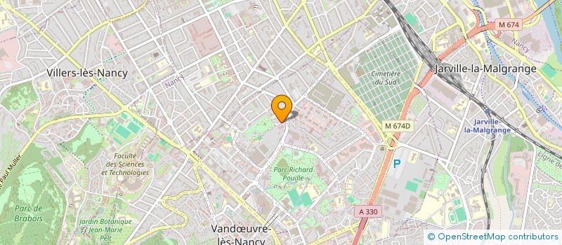 localisation de l'entreprise MONSIEUR DJAFFOU THIERRY  VANDUVRE-LES-NANCY